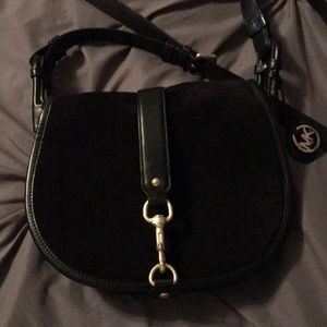 Michael Kors Black Suede Crossbody